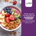 AKI Elderberry Powder | Nourish Your Body with Ideal Vitamins & nutrients | Powder for Smoothies Oatmeal Yougurt - Non-GMO 5.30 Oz / 150 g 3