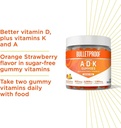 Bulletproof Vitamins A+D+K, 60 Sugar-Free Gummies, Strawberry Orange Flavor |Turmeric Sugar-Free Gummies, 60 Count, Peach Ginger 5