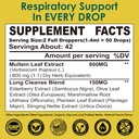 Mullein Drops for Lungs, Mullein Leaf Extract Herbal Supplement, Natural Lung Cleanse, Respiratory & Immune Support, Breathe Health, Tincture with Marshmallow, Elderberry - 2 fl Ounces 3