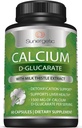 Sunergetic Premium Calcium D-Glucarate Supplement with Milk Thistle Extract - Calcium D-Glucarate for Liver Support & Detox Support – 500mg of Calcium D-Glucarate Per Serving – 60 Capsules 2