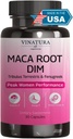 VINATURA MACA Root + DIM Capsules for Women Performance - Hormone Balance, Menopause Support Fertility, Women's Supplement, 60 Vegan Capsules 2