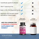 VINATURA MACA Root + DIM Capsules for Women Performance - Hormone Balance, Menopause Support Fertility, Women's Supplement, 60 Vegan Capsules 6