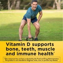 Nature Made Vitamin D3 K2 Supplement, 5000 IU (125 mcg) Vitamin D for Bone, Teeth, Muscle and Immune Support, 30 D3 and K2 Softgels, 30 Day Supply 2