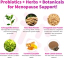 Menopause Supplements for Women, 120 Billion CFUs Probiotics for Women, 13-in-1 Herbs & Botanicals Complex, for Hormone Menopause, Hot Flashes, Night Sweats, Mood Swings, Sleep Disturbances - 240 Caps 5