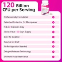 Menopause Supplements for Women, 120 Billion CFUs Probiotics for Women, 13-in-1 Herbs & Botanicals Complex, for Hormone Menopause, Hot Flashes, Night Sweats, Mood Swings, Sleep Disturbances - 240 Caps 6