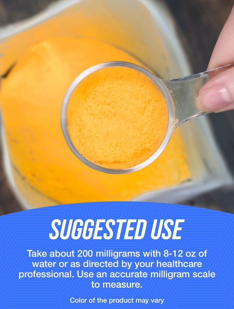 BulkSupplements.com Coenzyme Q10 Powder - Coenzyme Q10 200mg Supplement, Nutritional Supplement - Gluten Free, 200mg per Serving, 25g (0.88 oz) (Pack of 1) 5
