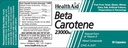 Health Aid Beta-Carotene (Natural) 15mg 30 Capsules 3