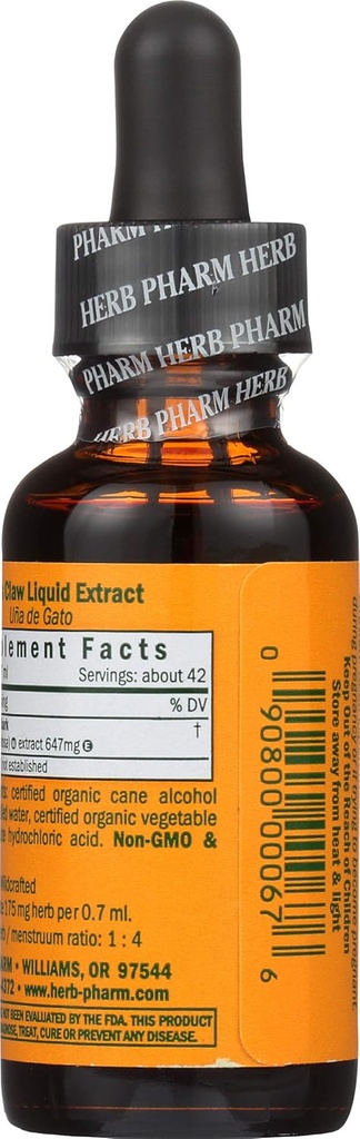 Herb Pharm Cat's Claw (UNA de Gato) Liquid Extract for Immune System Support - 1 Ounce 3