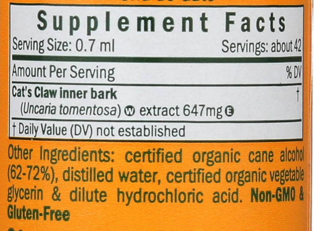 Herb Pharm Cat's Claw (UNA de Gato) Liquid Extract for Immune System Support - 1 Ounce 4