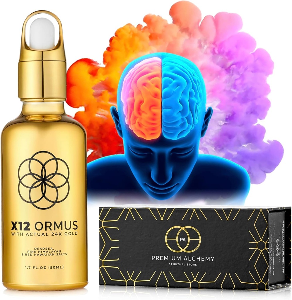Ormus Monoatomic Gold Concentrate (HIGH Potency x12) - 1.7 fl. oz (50 ml) & Natural SHILAJIT Tablets - 120 Count, Sun Dried 100% Pure Shilajit for Men & Women 3