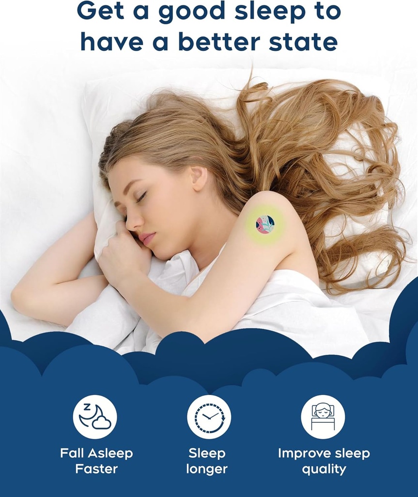 Sleep Patches, 30 Pack Upgraded Deep Sleep Patches for Adults, All Natural Deep Patch, for Men and Women, Highly Breathable And Suitable For Hot Weather，Easy to Use That Last All Night 5