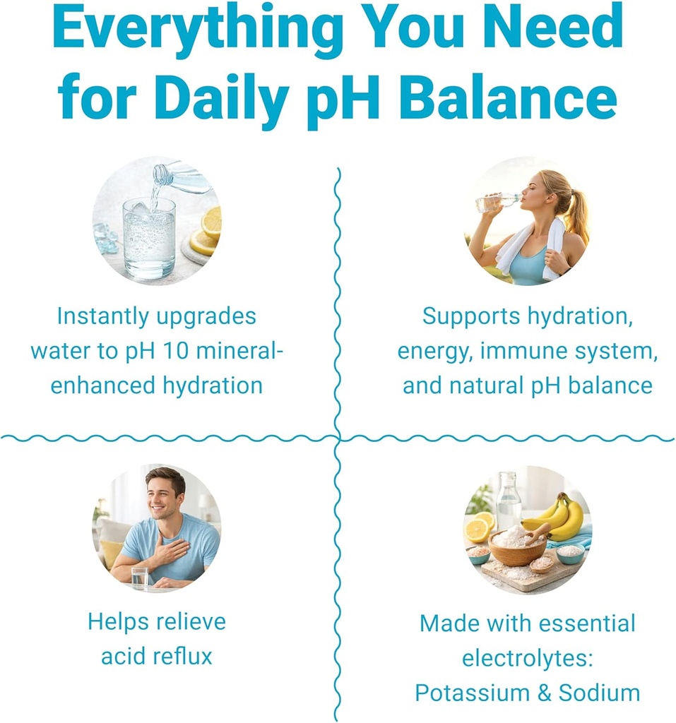 Alkalife Alkaline Water Drops | The First Patented Alkalizing pH Booster w/Minerals & Electrolytes | Balance pH, Neutralize Acid, Immune Support, Peak Performance, Detox, Overall Wellness - Pack of 2 3