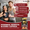 Red Vine Leaf Extract Supplement - 7in1 Formula - Combine with Horse Chestnut, Beet Root, Acai Berry, Hawthorn Berry, Garlic, and Black Pepper - 150 Capsules for 75 Days Supply 6