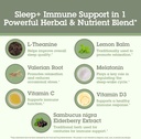 Quantum Health Sleep Immune Support Supplement Melatonin 2mg L Theanine & Valerian Root Plus Elderberry Vitamin C & D Immunity Boost - 30 Capsules 5
