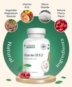 Chewable Vitamin B-12 1000 Mcg | Supports Healthy Brain Function & Memory | Cherry-Flavored B12 Methylcobalamin Supplement for Hair, Skin & Nails - 100 Tablets 4