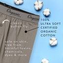 Organic Signatures Men's Boxers 100% Organic Cotton, Soft Boxers for Men, 3-Pack 4