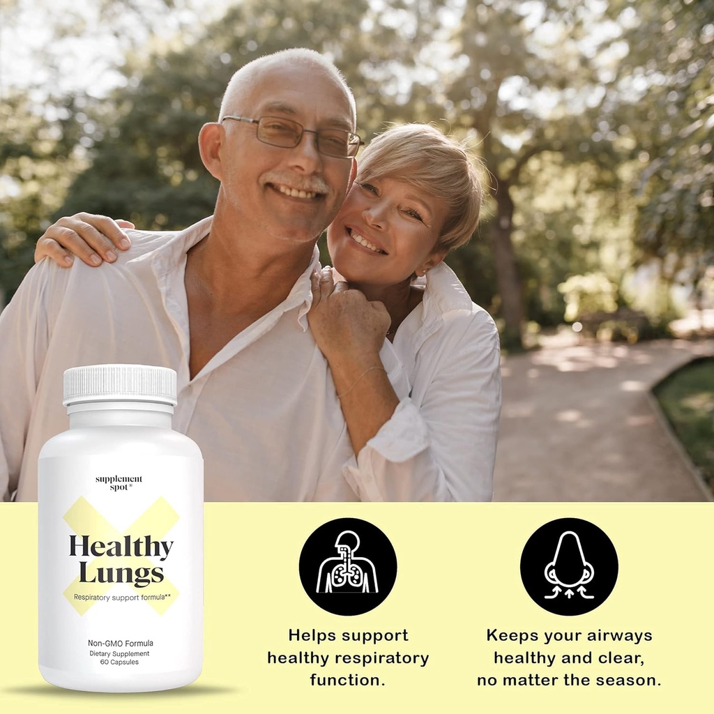 Lung Support Supplement, for Respiratory Support & Bronchial Wellness – Butterbur, Bromelain, Feverfew, Cordyceps, Stinging Nettle & Pine Bark (60 Servings) 5