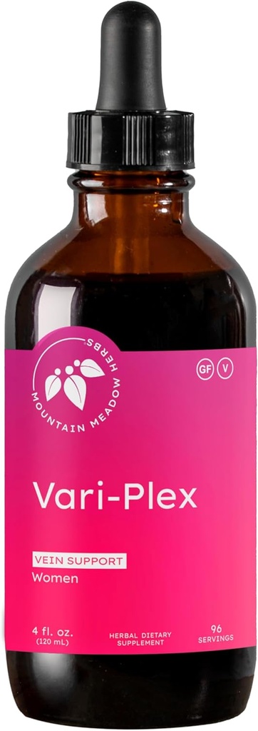 Mountain Meadow Herbs Vari-Plex - Natural Vein Support for Women, Promotes Healthy Circulation, Capillary & Vein Health, Fast-Acting Liquid Herbal Extract 4oz 2