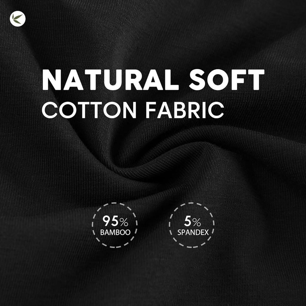 Natural Feelings Men's Underwear Viscose from Bamboo Boxer Briefs Underwear Pack for Men 6