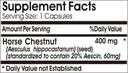 Horse Chestnut Standardized Extract 400mg // 100 Capsules // Pure // by PureControl Supplements 3