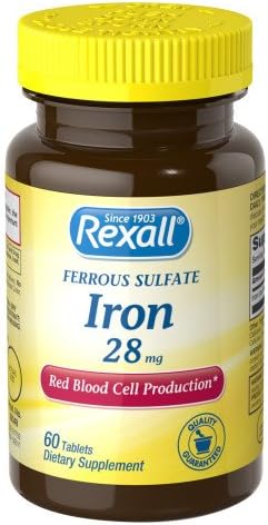 Rexall Ferrous Sulfate Iron 28 Mg - Tablets, 60 Ct 2