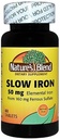 Nature's Blend Slow Iron 50mg, 60 Tablets Per Bottle (Pack of 2) 2