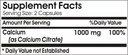 Calcium Citrate 1000mg ~ 100 Capsules - No Additives ~ Naturetition Supplements 3