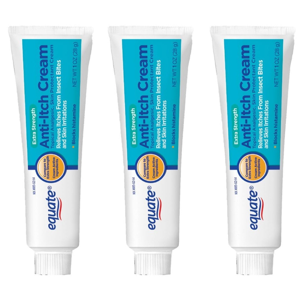 Equate extra sterkte anti-Itch en huidbeschermer crème, 1 Ounce (3 Pack)
