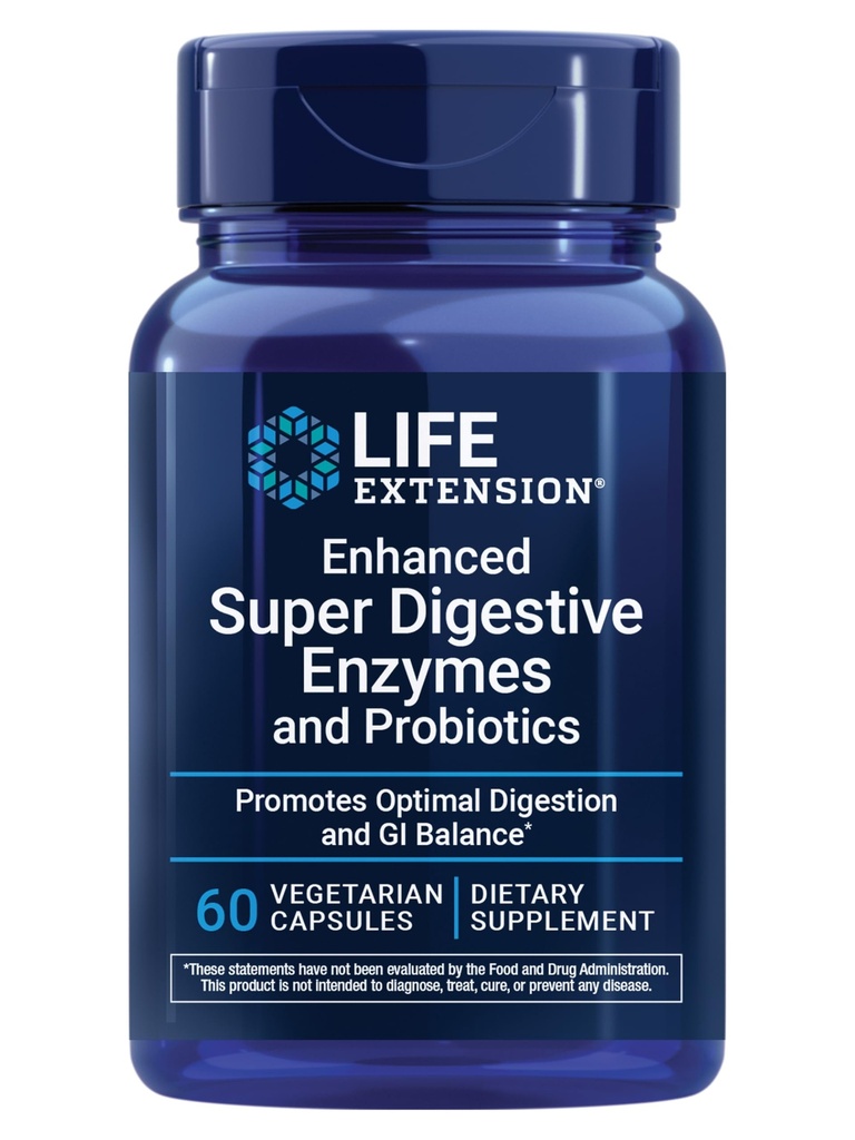 Life Extension Enhanced Super Digestive Enzymes and Probiotics 