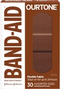 Band-Aid merk Ourtone hechting Bandages, Flexibele Bescherming & Care of Minor Cuts & Scrapes, Quilt-Aid Pad voor pijnlijke wonden, BR55, Assorted Sizes, 30 ct