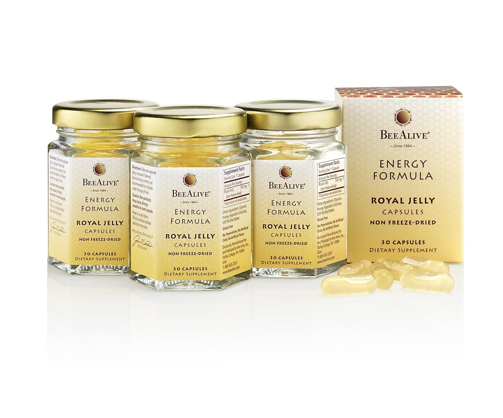 Capsules de gelée royale - Approvisionnement de 3 mois