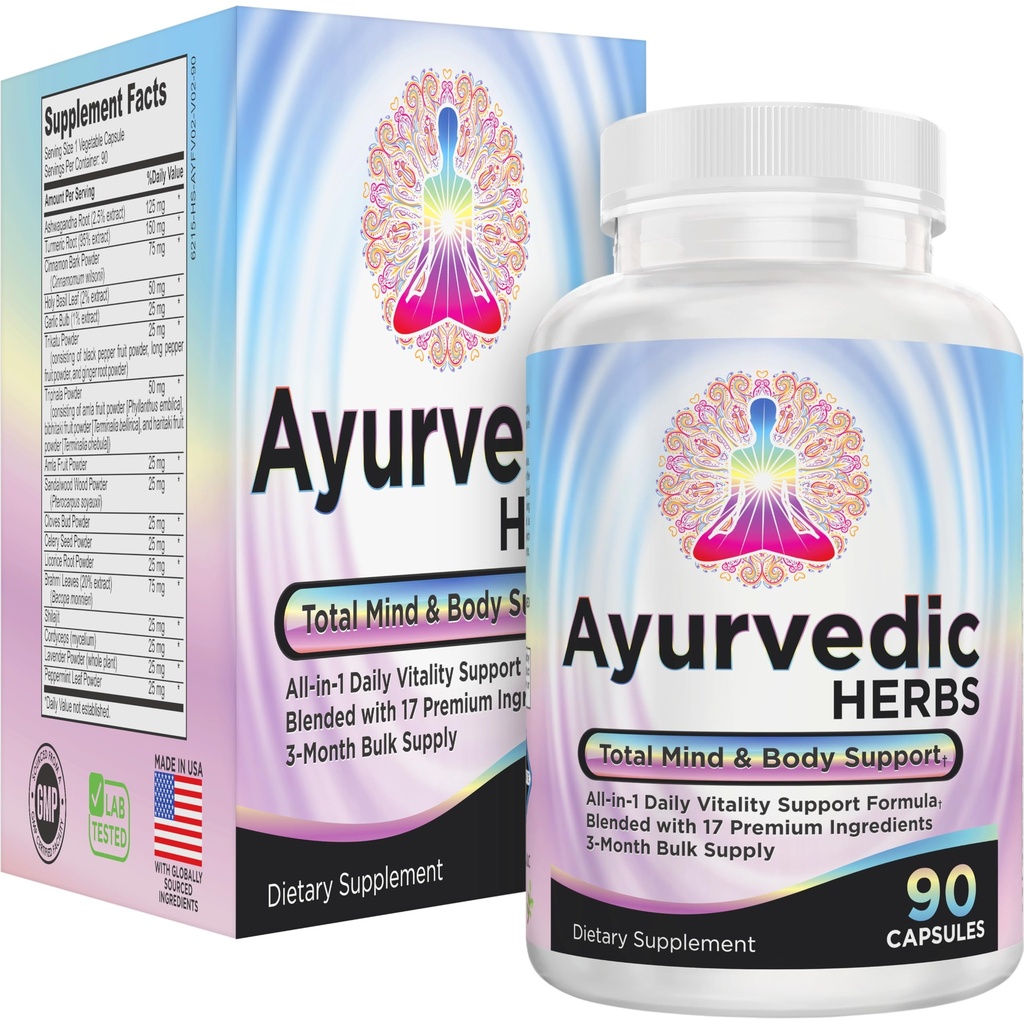 AYURVEDIC kruiden 3-maand levering (All-in-1) supplement Blend 