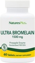 Natures Plus Ultra Bromelain - 60 comprimés - 1500 mg d'ananas Bromelain - soutient la santé digestive, le soutien conjoint et plus - 60 portions