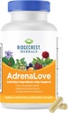 Ridgecrest Kruiden AdrenaLove, Stress and Energy Support Supplement met Ashwagandha, L-Theanine, Ginseng, Schisandra, Taurine, Holy Basil, Adaptogens, B Vitaminen (60 Vegan Caps, 30 Serv)
