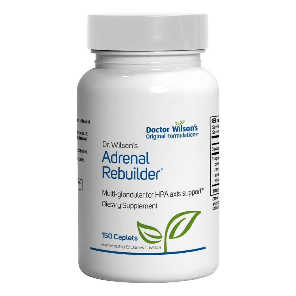 Dr. Wilson's Adrenal Rebuilder 150 Caplets multiglandular Inclusief Adrenal Cortex for Adrenal and HPA As Support*