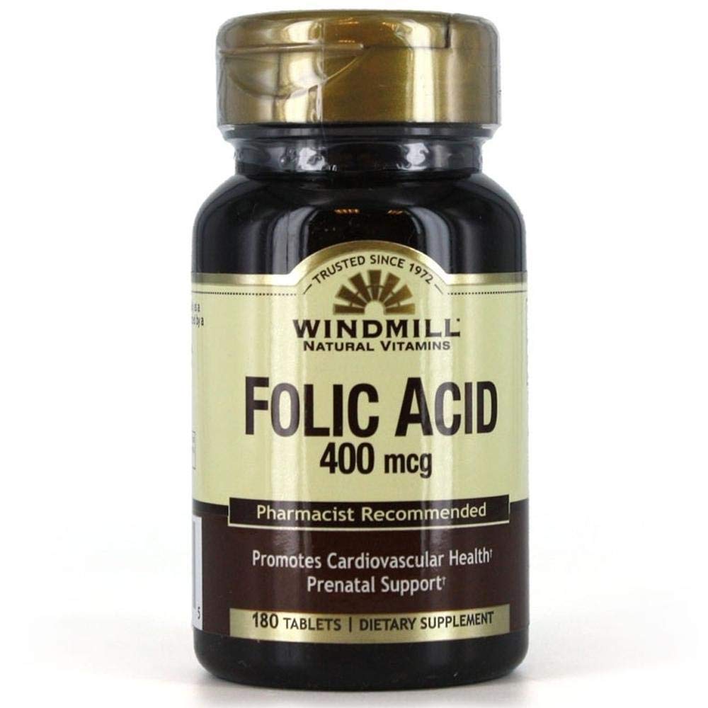 Windmolen Foliumzuur 400 Mcg tabletten - 180 Ea