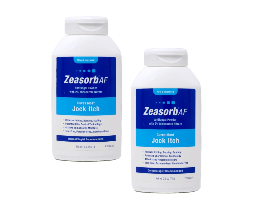 Zeasorb-AF Super Absorberende Behandeling Poeder voor Jock Itch 2,5 Ounce (verpakking van 2)