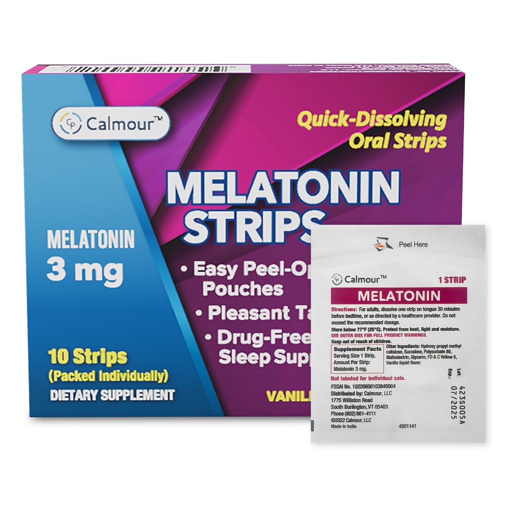 10 Orale Slaap Strips Snel oplossen 3mg Melatonine Strip Werkt sneller dan Gummies Ontspannen Napping Supplementen De Ultieme Slaaphulp voor betere rust en gezondheid van het oog