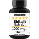 MONOHERB Shilajit Extract 1000 mg - 120 Vegetarische Capsules