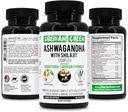 Ashwagandha vert Sibérie avec Altai Shilajit & Turmeric Ayurvedic Complex 60 Capsules – Formule traditionnelle Sibérie anti-stress, l'humeur, le soutien énergétique, le système immunitaire