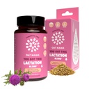 Supplément à base de plantes sans fenugrec avec chardon de lait, Shatavari & Moringa - Soutien à la lactation postpartum pour les mères allaitantes