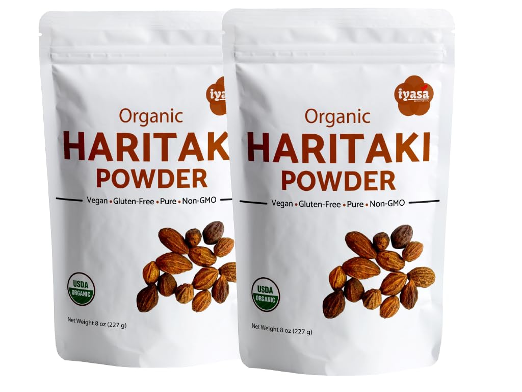 Biologische Haritaki Fruitpoeder Harde Harad Terminalia chebula Kadakapudi 16 Oz 453 GM 1 Pond Vertering Gasrelief Gezonde Bowelfunctie Ayurveda Superfood Hersluitbare Pouch