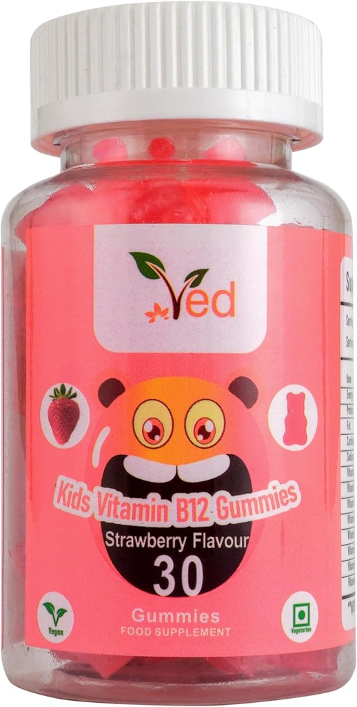 Ved Kids Vitamine B12 Gummies for Vitamin B12 Supplement, Energy & Immuun System 