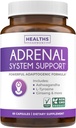 Adrenal System Support & Cortisol Manager (2 maanden supply) Krachtige Ashwagandha & L-tyrosine vermoeidheidssupplement - Gebalanceerde cortisolniveaus, gezondheid, & stressrelief - niet-GMO - 60 capsules