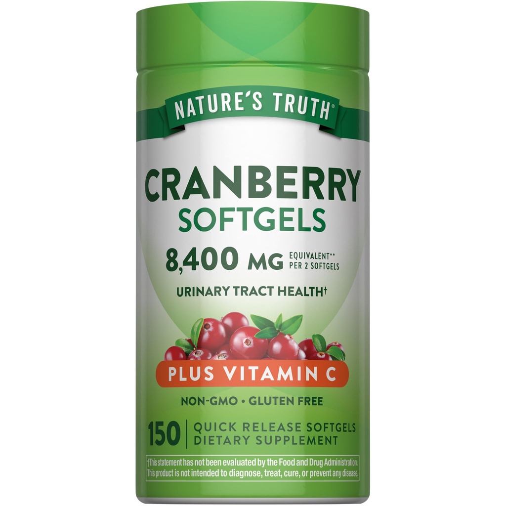 De waarheid van de natuur Cranberry met vitamine C Softgels 