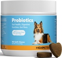 Probiotica voor honden met digestieve enzymen, probiotica en prebiotica, ondersteuning Gut Health, Digestieve gezondheid, Gut Flora en diarree, hond Probiotische kauwgom voor immuunsysteem(Chicken Chews, 90ct)