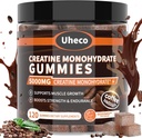 Koffiesmaak Creatine Monohydraat Gummies 5000mg voor mannen & vrouwen,Bevat L-Taurine + Vitamine B12, Betaine, L-Citrulline voor spierkracht, Verbeter Oefening Endurance -116 Tel.