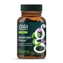 Gaia Herbes Nootropic Focus - Supplément de soutien cognitif et cerveau pour aider à maintenir une concentration saine* - avec Safran, Lemon Baume & Spearmint - 40 Phytocapsules liquides (jusqu'à 20 jours d'approvisionnement)