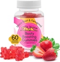 Booty verbeteren Gummy Supplement, Big Butt Enhancer, Workout Ondersteuning, Multivitamine voor vrouwen, Natuurlijke Glute Boost Vitaminen voor een Curvy Shape & Max Gains, 60 Vegan Gummies