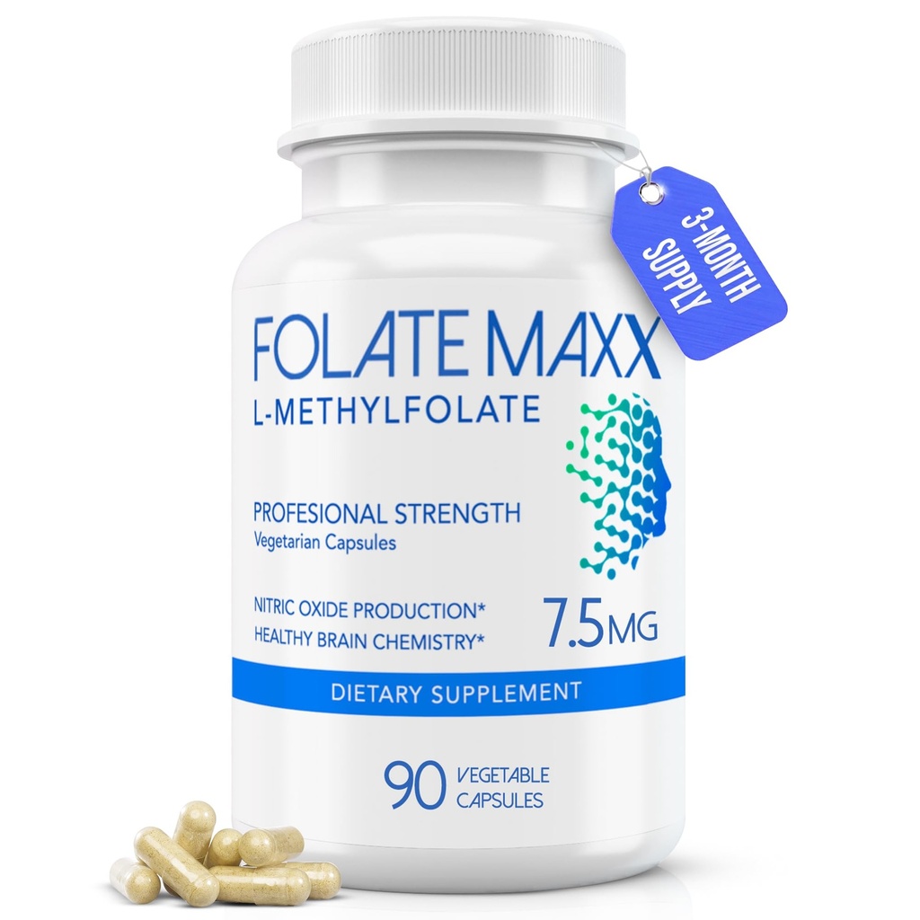 FolateMaxx L-Methyl-onverzadigde 7,5 mg, 90 Capsules 